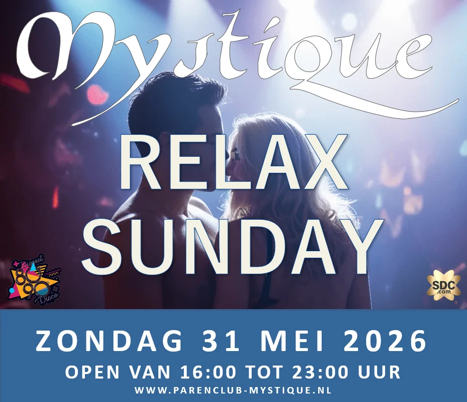 Evenement flyer voor Relax Sunday op 31 mei 2026