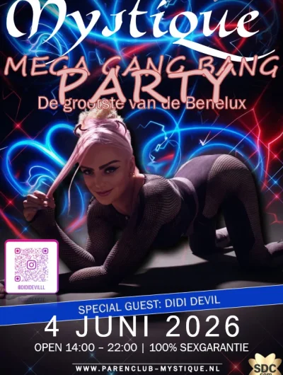 Internationaal pornoster DidiDevil komt naar Mystique